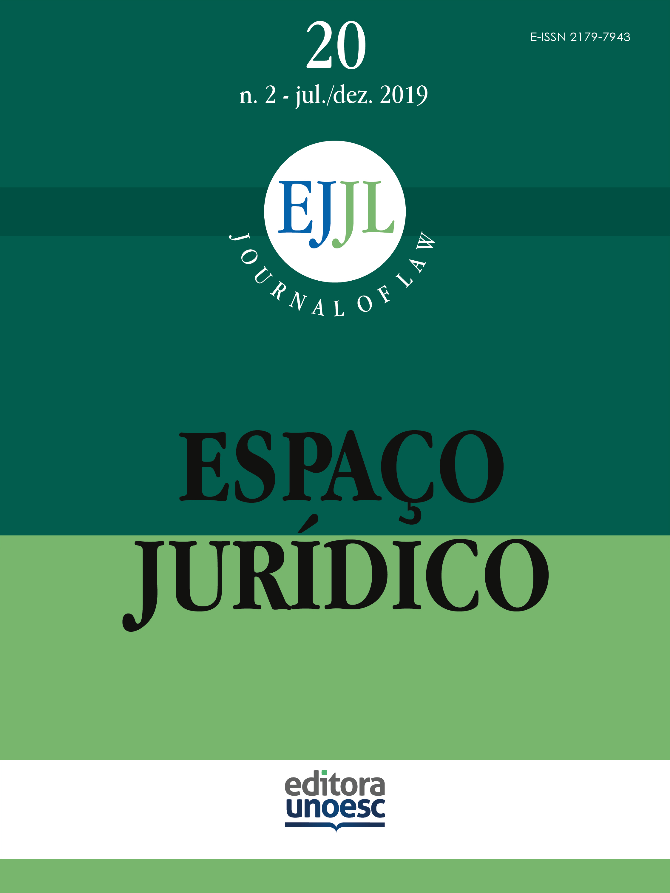 					Visualizar v. 20 n. 2 (2019): Espaço Juridico Journal of Law [EJJL]
				
