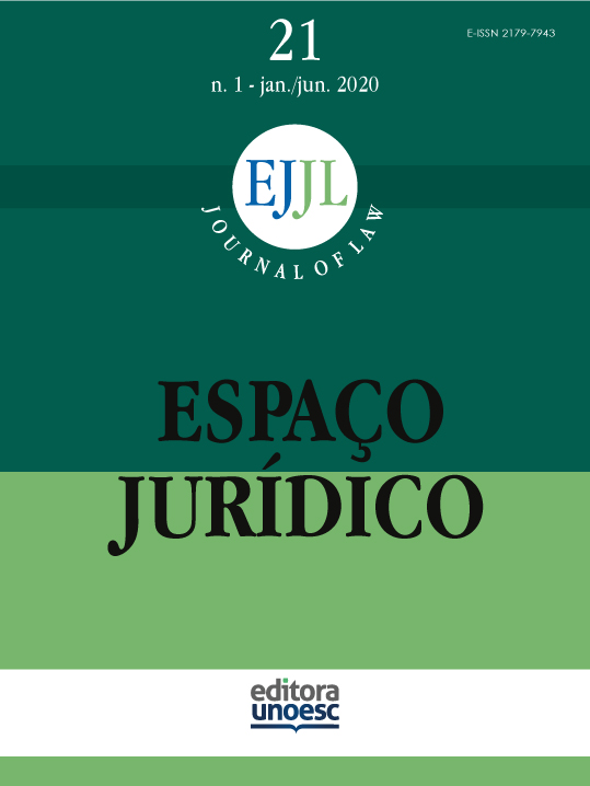 					Visualizar v. 21 n. 1 (2020): Espaço Juridico Journal of Law [EJJL]
				
