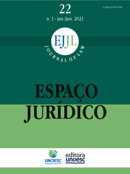 					Visualizar v. 22 n. 1 (2021): Espaço Juridico Journal of Law [EJJL]
				