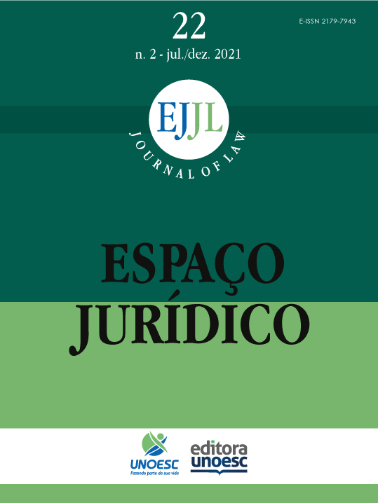 					Visualizar v. 22 n. 2 (2021): Espaço Juridico Journal of Law [EJJL]
				