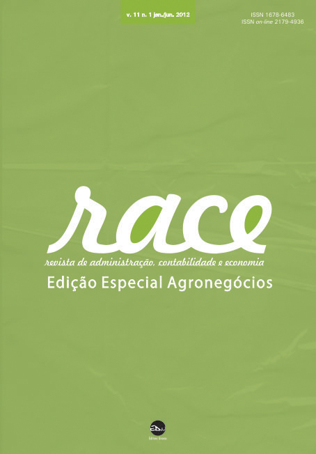 					Visualizar v. 11 n. 1 (2012): RACE -  Edição Especial de Agronegócio
				