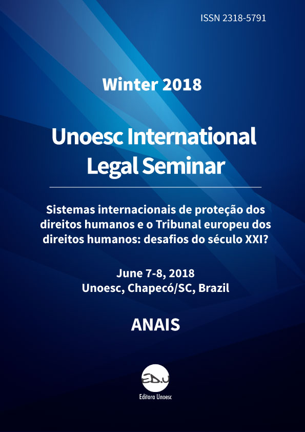 					Visualizar v. 6 n. 1 (2018): Unoesc International Legal Seminar
				